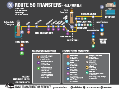 Route 50 Transfers - Fall/Winter